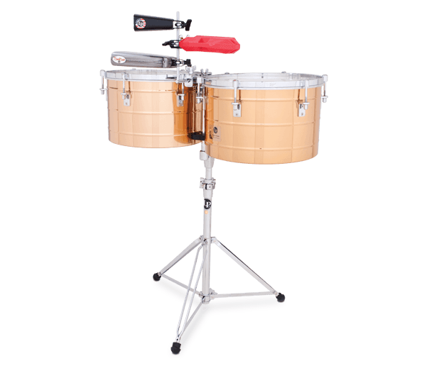 Latin Percussion Tito Puente 15" and 16" Thunder Timbales- Bronze