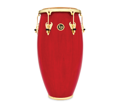 Latin Percussion Matador Wood Tumba Red with Gold Hardware - 12.5 inch Natural