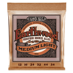 Ernie Ball 2146 Earthwood Phosphor Bronze Acoustic Guitar Strings - .012-.054 Medium Light