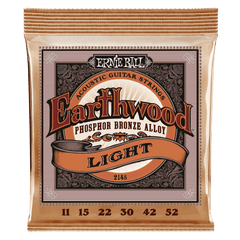 Ernie Ball 2148 Earthwood Phosphor Bronze Acoustic Guitar Strings - .011-.052 Light