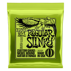 Ernie Ball 2221 Regular Slinky Wound Electric Guitar Strings - .010-.046 Regular Slinky