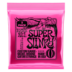 Ernie Ball 2223 Super Slinky Nickel Wound Electric Guitar Strings - .009-.042 P02223