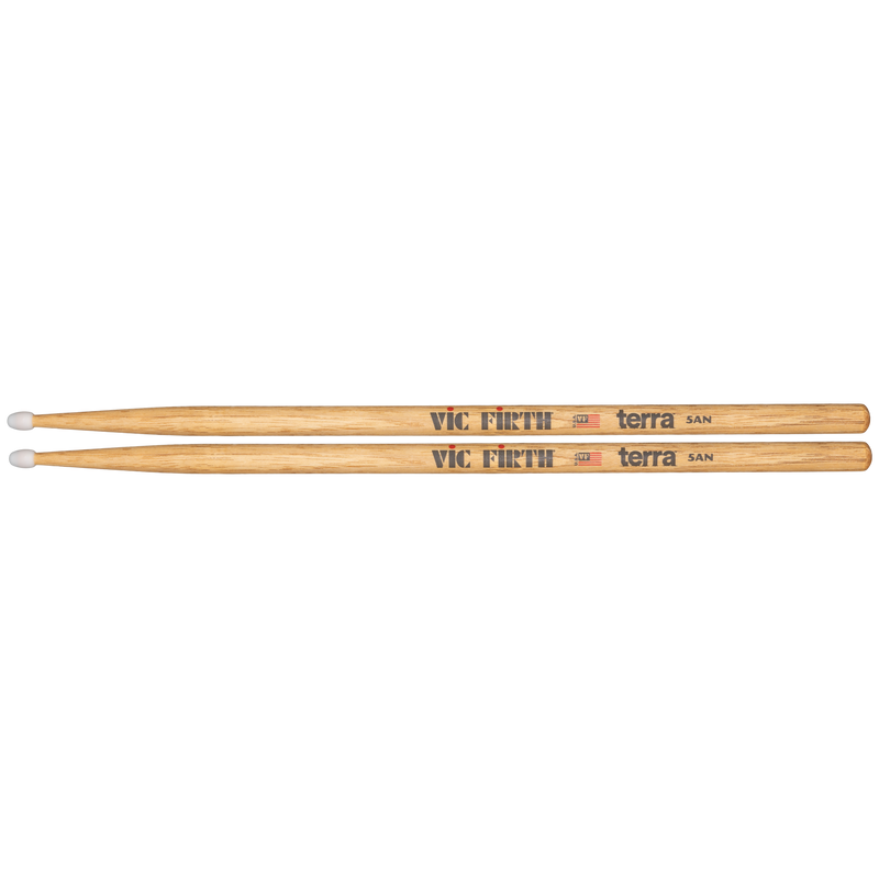 Vic Firth American Classic 5ATN Terra Series Drumsticks, Nylon Tip