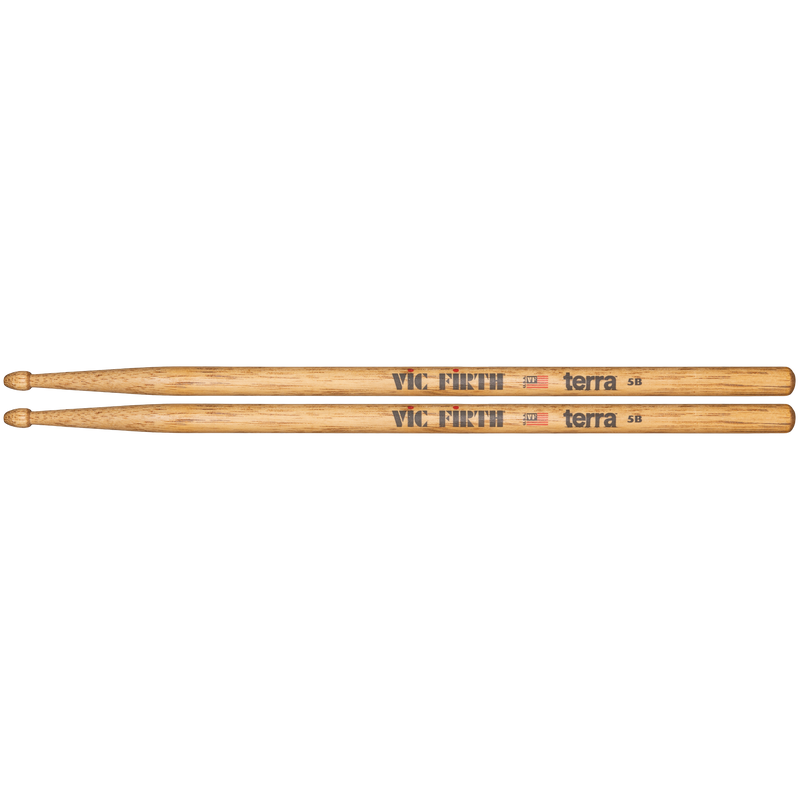 Vic Firth American Classic 5BTN Terra Series Drumsticks, Nylon Tip