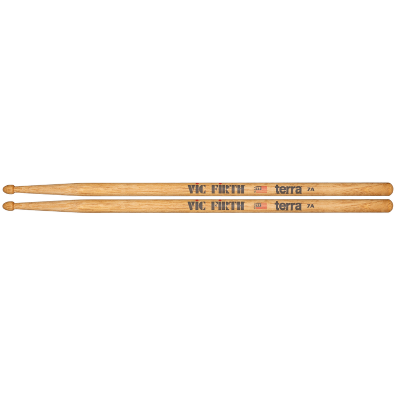 Vic Firth American Classic 7AT Terra Series Drumsticks, Wood Tip