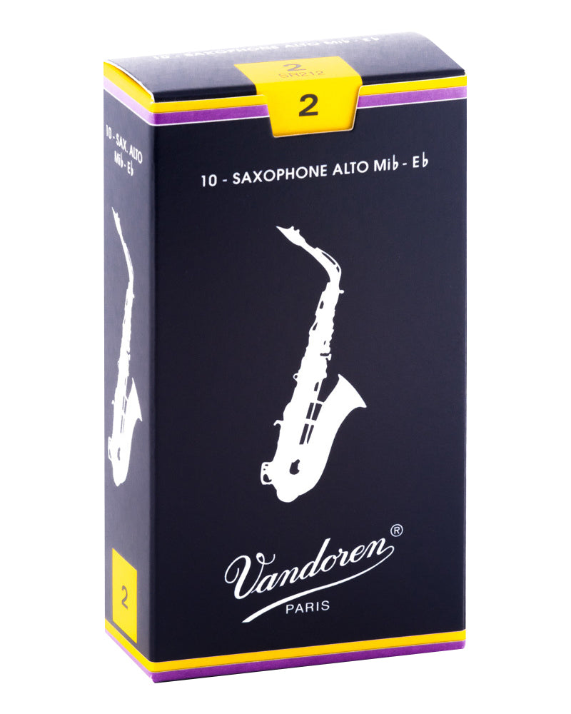 Vandoren SR212 - Traditional Alto Saxophone Reeds - 2.0 (10-pack)