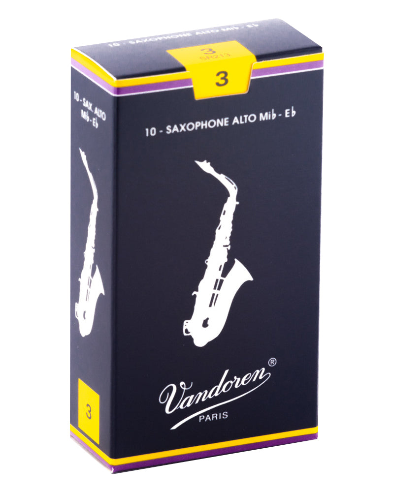 Vandoren SR213 - Traditional Alto Saxophone Reeds - 3.0 (10-pack)