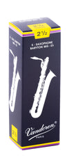 Vandoren SR2425 - Traditional Baritone Saxophone Reeds - 2.5 (5-pack)