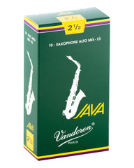 Vandoren SR2625 - JAVA Green Alto Saxophone Reeds - 2.5 (10-pack)