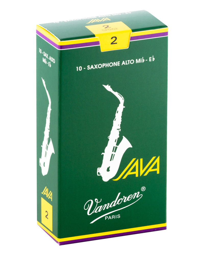 Vandoren SR262 - JAVA Green Alto Saxophone Reeds - 2.0 (10-pack)