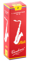 Vandoren SR272R - JAVA RED Tenor Saxophone Reeds - 2 (5-pack)