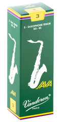 Vandoren SR273 - JAVA Green Tenor Saxophone Reeds - 3 (5-pack)