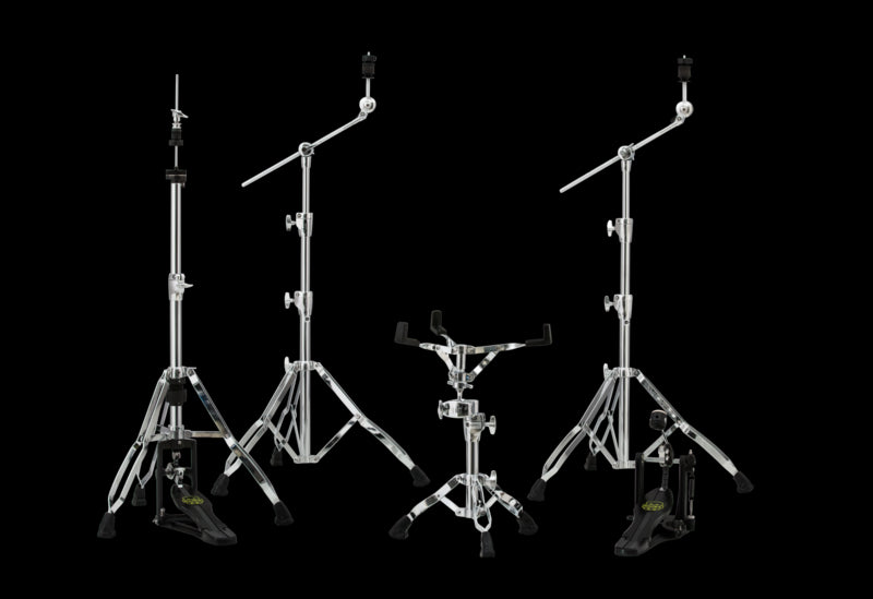 Mapex H800EB Armory Series Double Braced Hi-Hat Stand - Black Plated - 3-leg