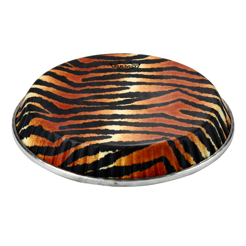 Remo Conga Drumhead, Symmetry, 11.06" D2, Skyndeep, 'Tiger Stripe' Graphic