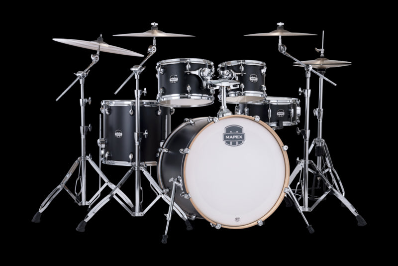 Mapex Mars Maple Series 5-Piece Rock Drum Shell Pack Black MM529SFKD