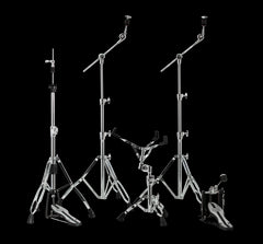 Mapex H800EB Armory Series Double Braced Hi-Hat Stand - Black Plated - 3-leg