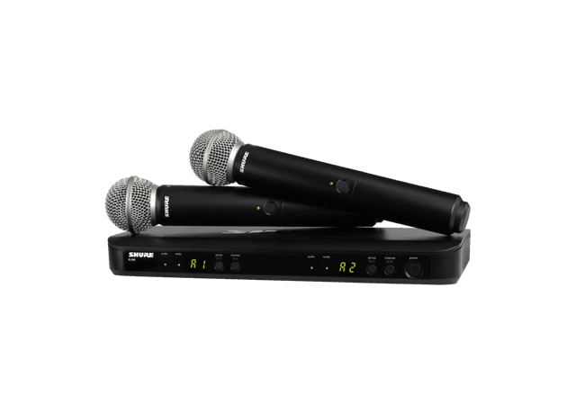 Shure BLX288/SM58 Dual Channel Wireless Handheld Microphone System - J11 Band
