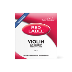 D'Addario Red Label Violin Set 3/4 Medium