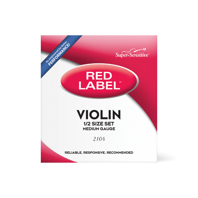 D'Addario Red Label Violin Set 1/2 Medium