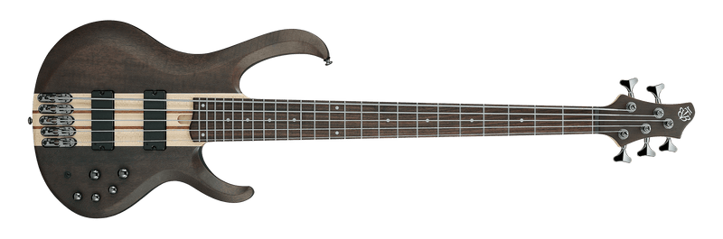 Ibanez BTB Standard BTB605 5-string Bass Guitar - Transparent Gray Flat