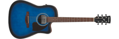 Ibanez PF50CE Acoustic-electric Guitar - Open-pore Trans Blue Sunburst