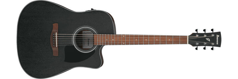 Ibanez PF54CE Acoustic-electric Guitar - Open-pore Weathered Black