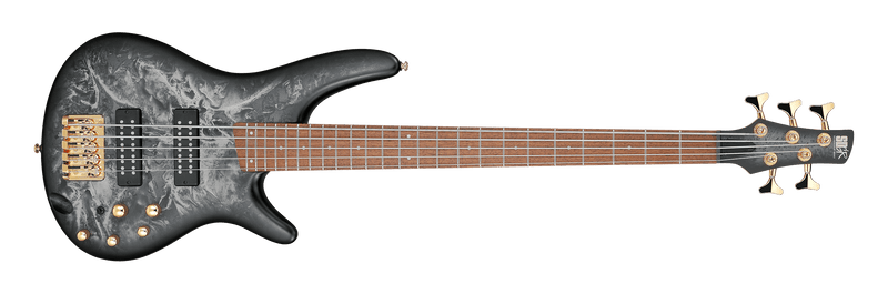Ibanez SR Standard 5-string Electric Bass - Black Ice Frozen Matte
