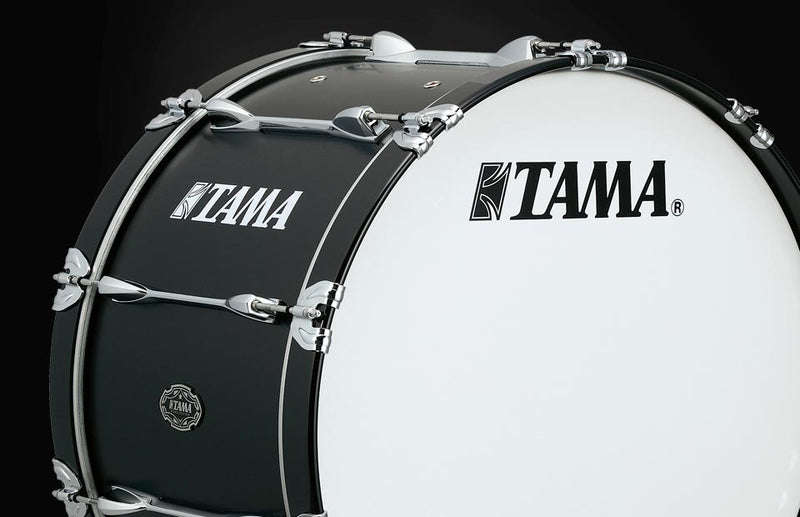 Tama Fieldstar Marching Bass Drum - 24-inch x 14-inch, Satin Black