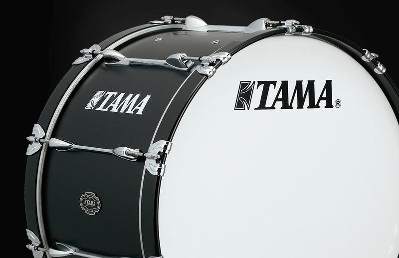 Tama Fieldstar Marching Bass Drum - 18-inch x 14-inch, Satin Black