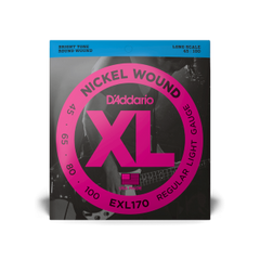 D'Addario 45-100 Regular Light, Long Scale, XL Nickel Bass Strings 2-Pack