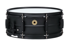 Tama Steel Snare Drum - 5.5 x 14 inch - Black/Black