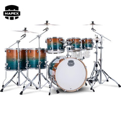 Mapex RB5294FTCDR Rebel 5-Piece Drum Set with Hardware, Cymbals and 22