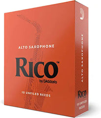 Rico by D'Addario Alto Sax Reeds, Strength 2.5, 10-pack