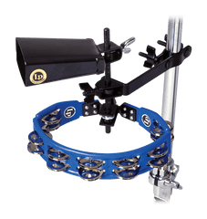 Latin Percussion Cyclops Tambourine with City Cowbell and Mount Pack