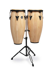 LP Aspire 10-inch & 11-inch Conga Set with Double Stand - Natural Gloss LPA646-AW