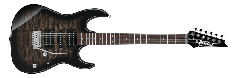 Ibanez Gio GRX70QA Electric Guitar - Transparent Black Sunburst
