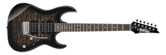 Ibanez Gio GRX70QA Electric Guitar - Transparent Black Sunburst