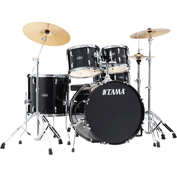 Tama Stagestar 5-piece Complete Drum Set - Black Night Sparkle
