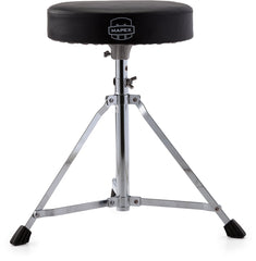 Mapex T400 Single Braced 3-Leg Black Vinyl 2.5 Cushion Round Throne MAPT400